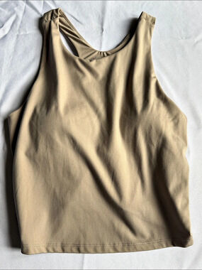 Jockey EverActive Racerback Crop Tank With Built-In Bra Women's Athletic Bra in